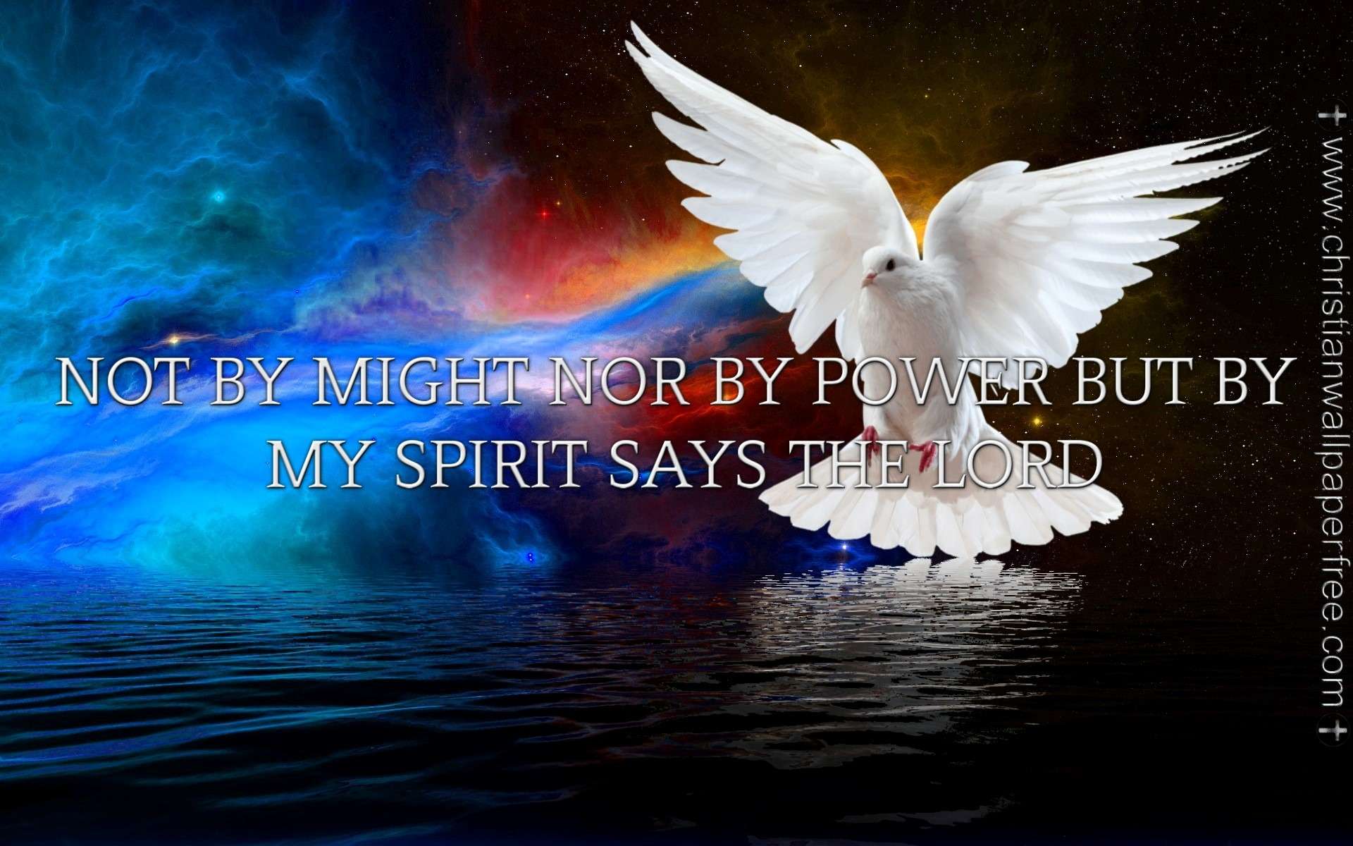 By My Spirit Says The Lord - Christian Wallpaper Free