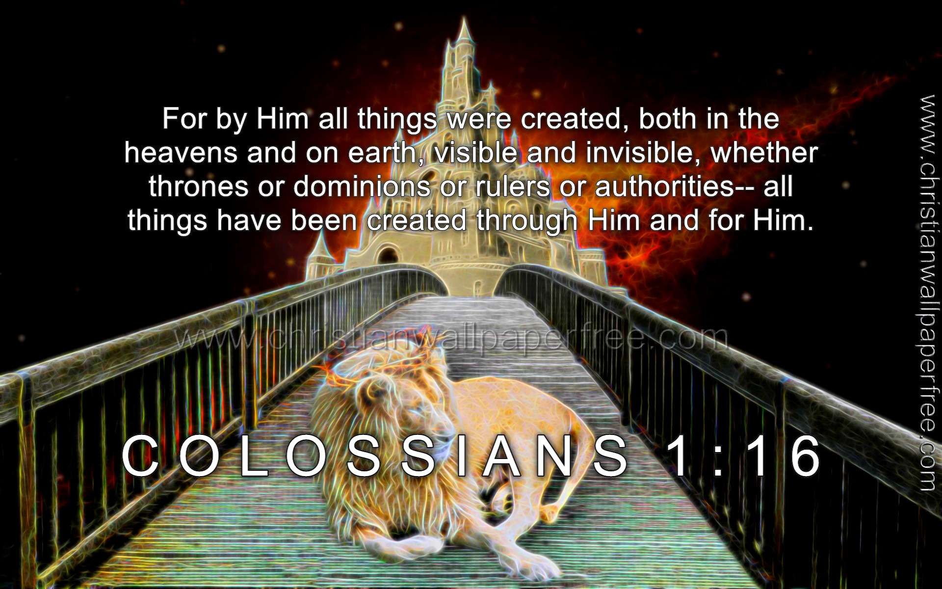 Colossians 1 Verse 16 Quote