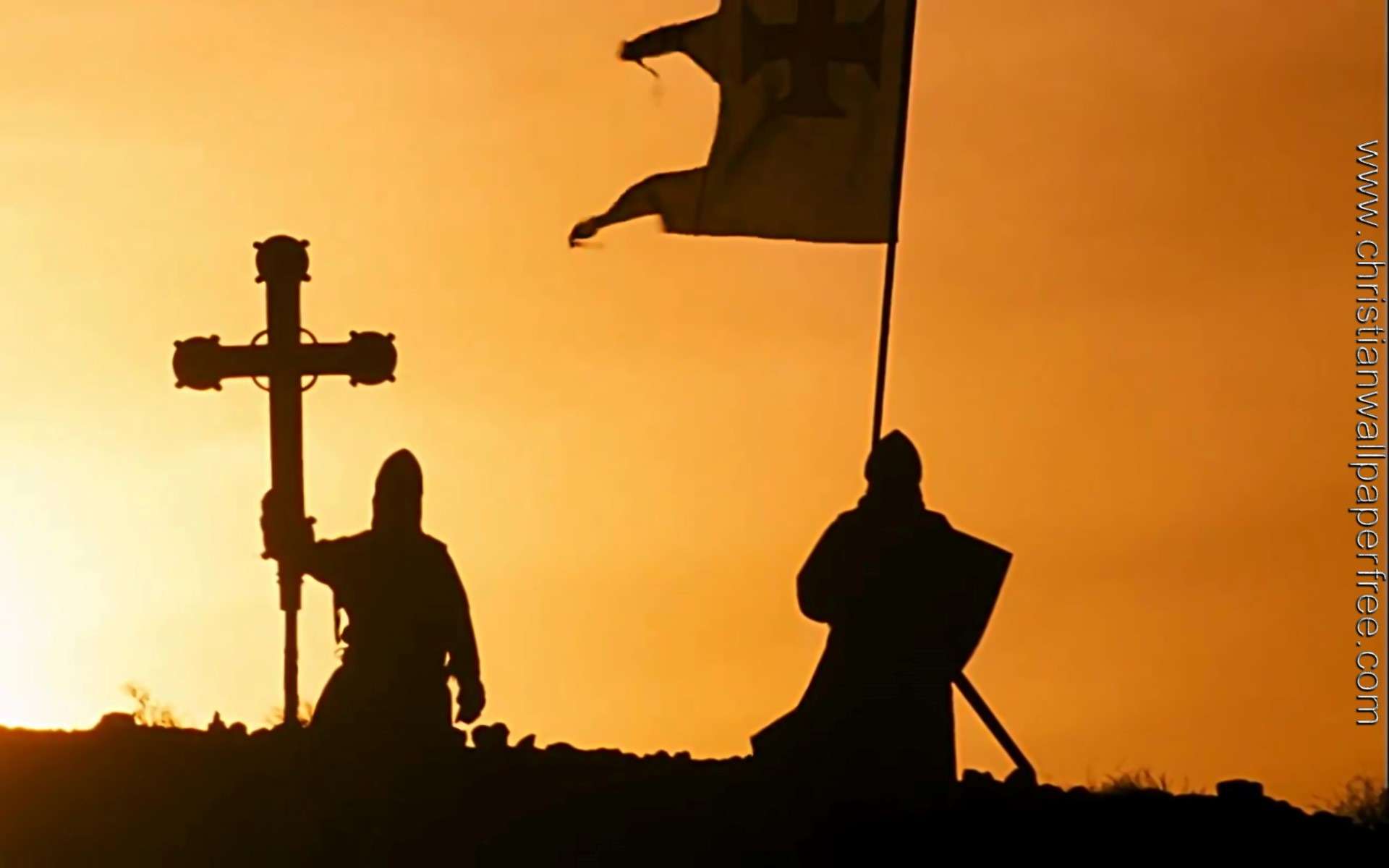 Arn the Knight Templar Army at Sunset 01