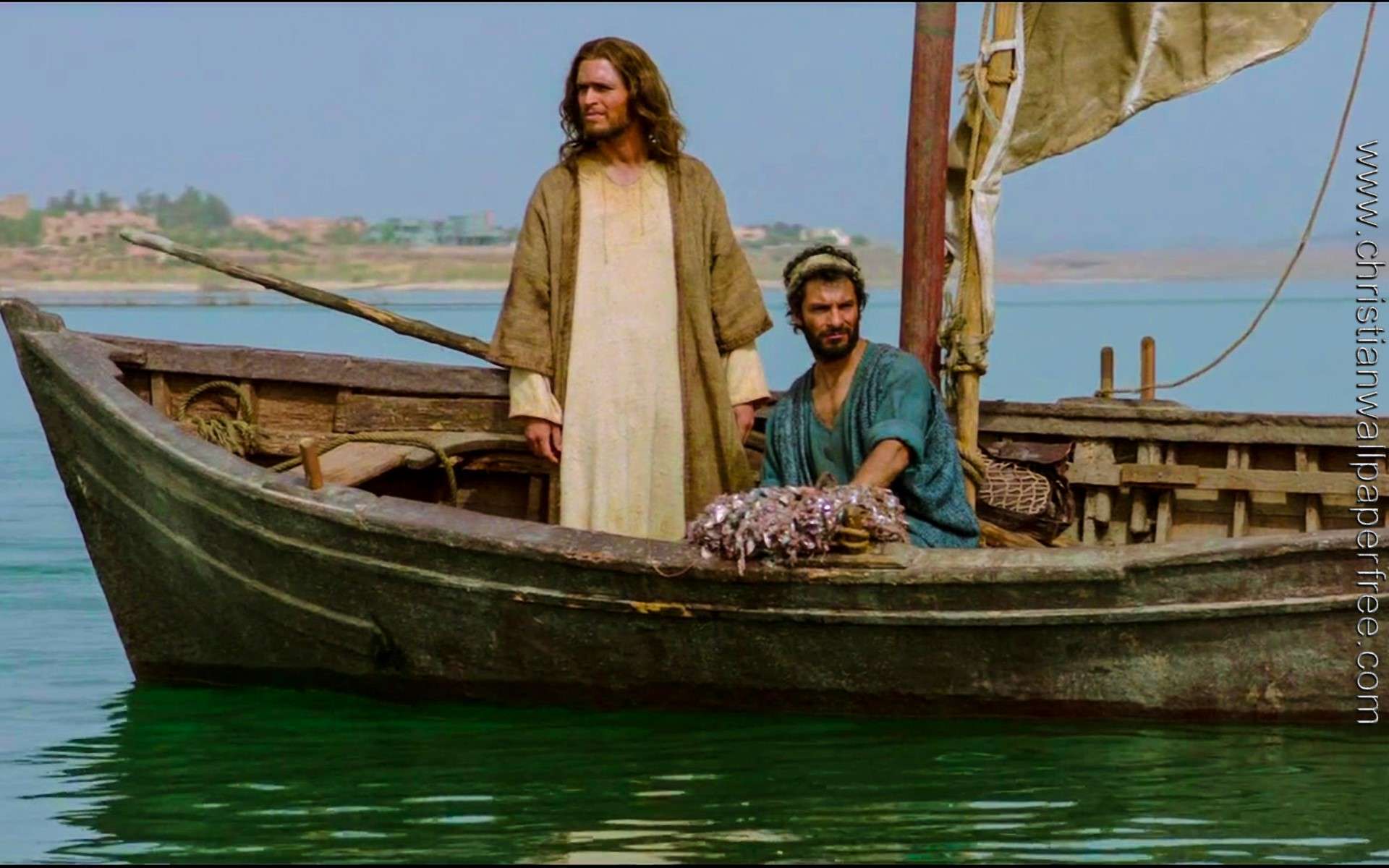 Son of God Peter and Jesus in Boat 003