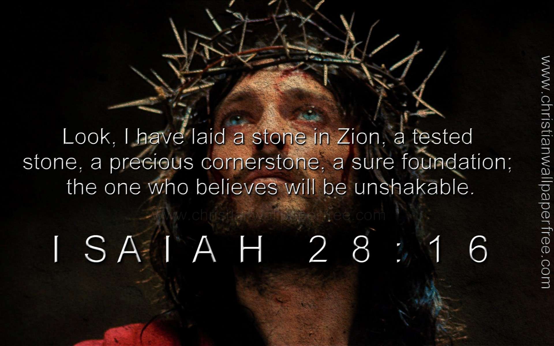 Isaiah 28 Verse 16 - Christian Wallpaper Free