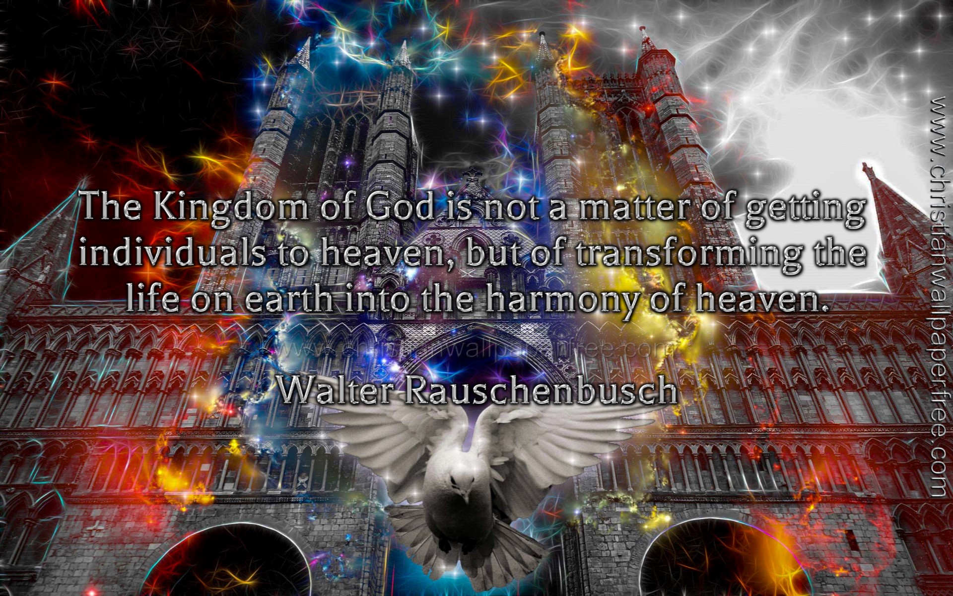 Kingdom of God Quote Walter Rauschenbusch