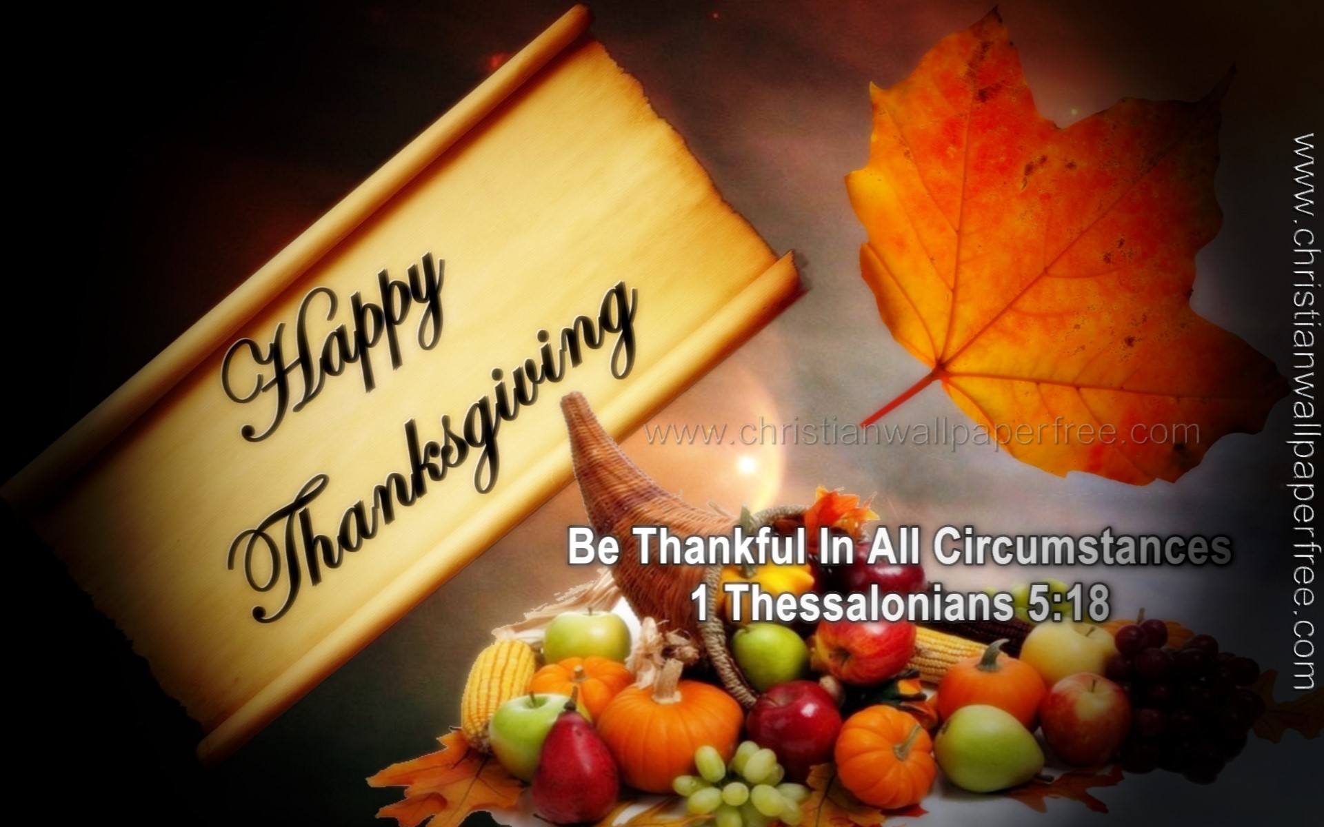 Thanksgiving 1 Thessalonians 5 Verse 18