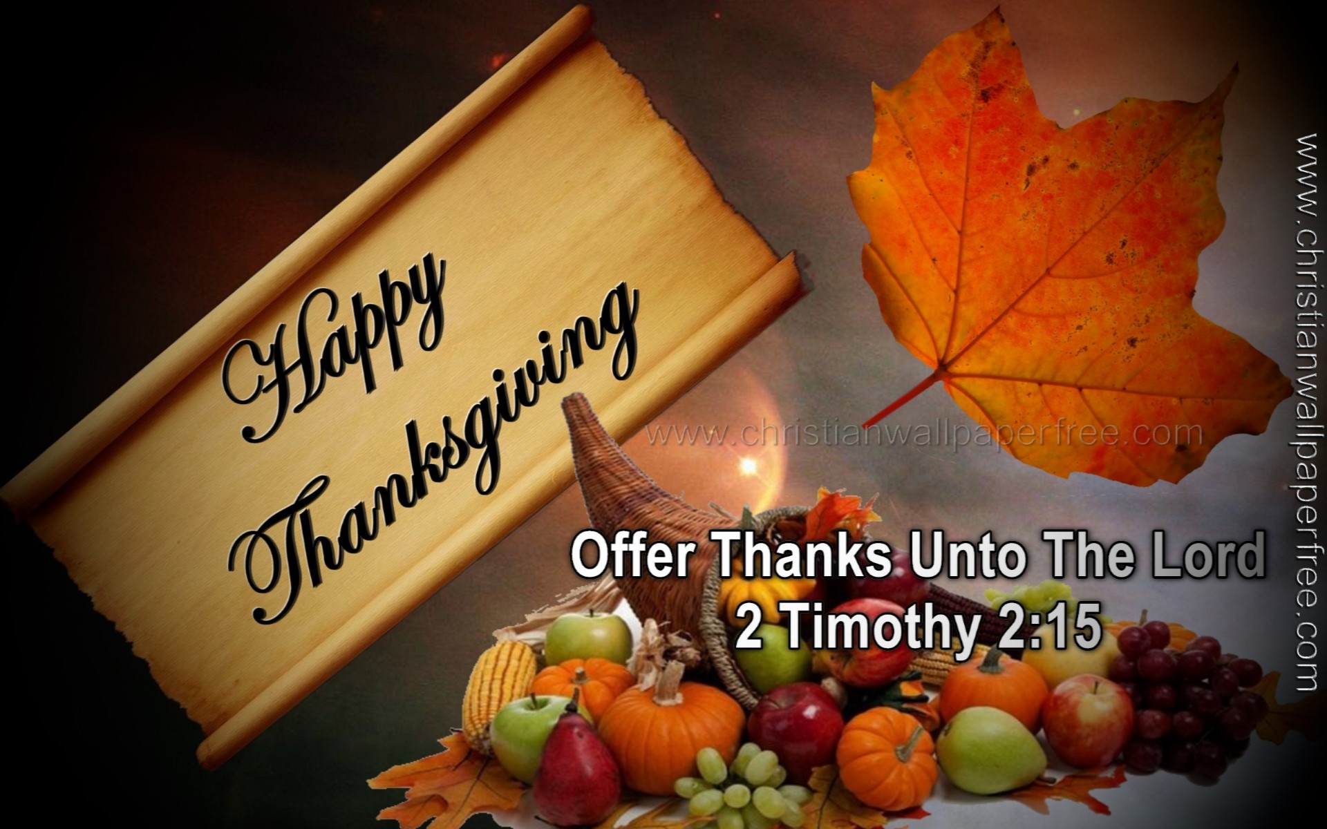 Thanksgiving 2 Timothy 2 Verse 15