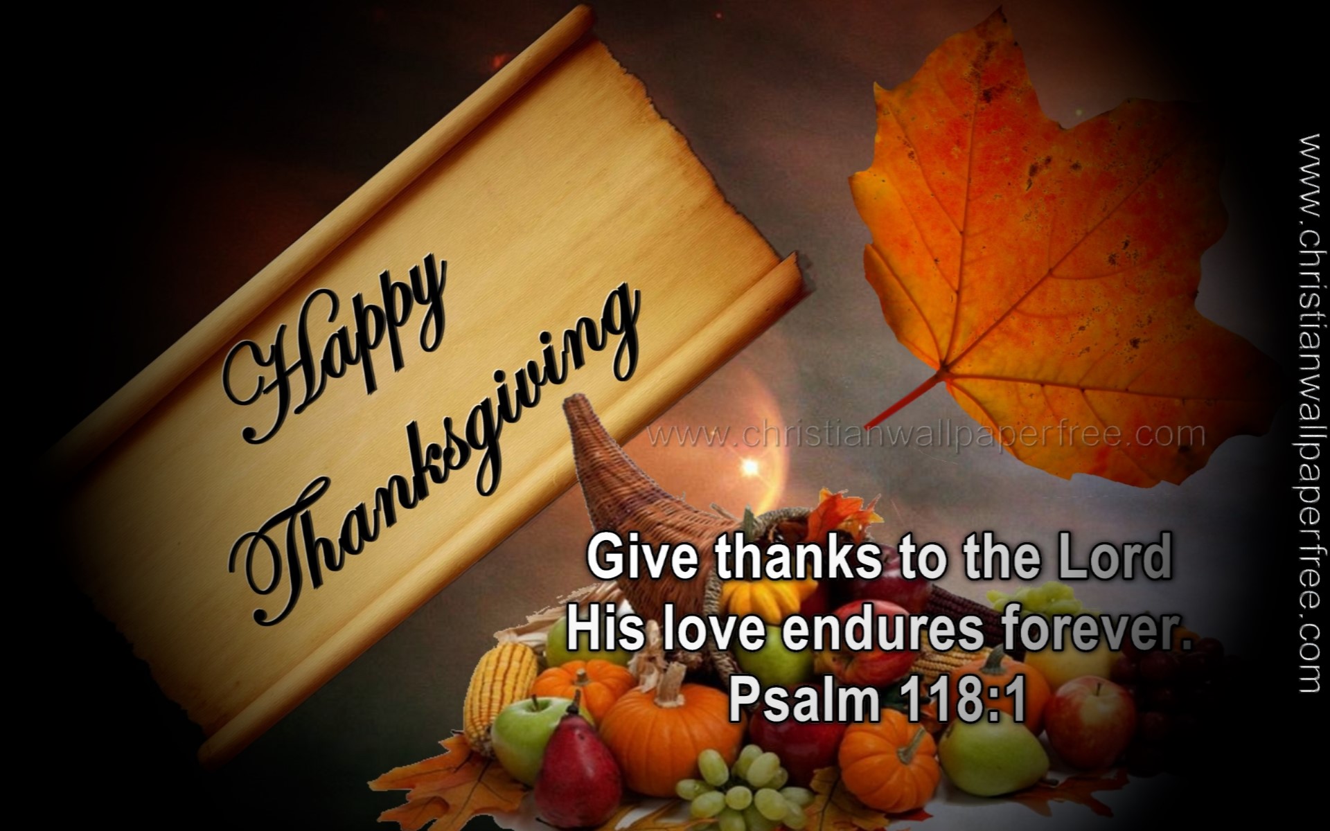 Thanksgiving Psalm 118 Verse 1