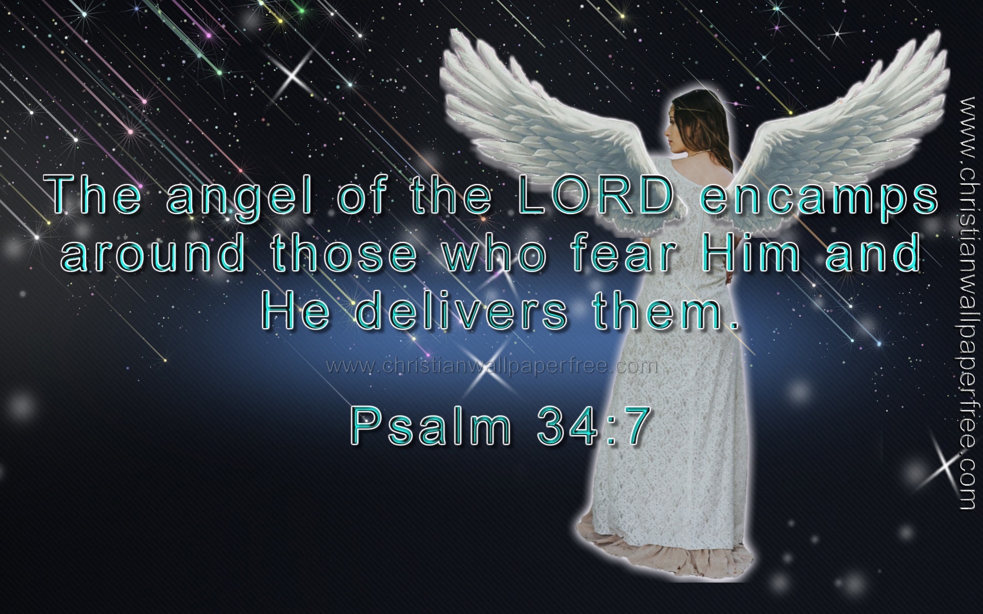 Angels Encamp Psalm 34 Verse 7