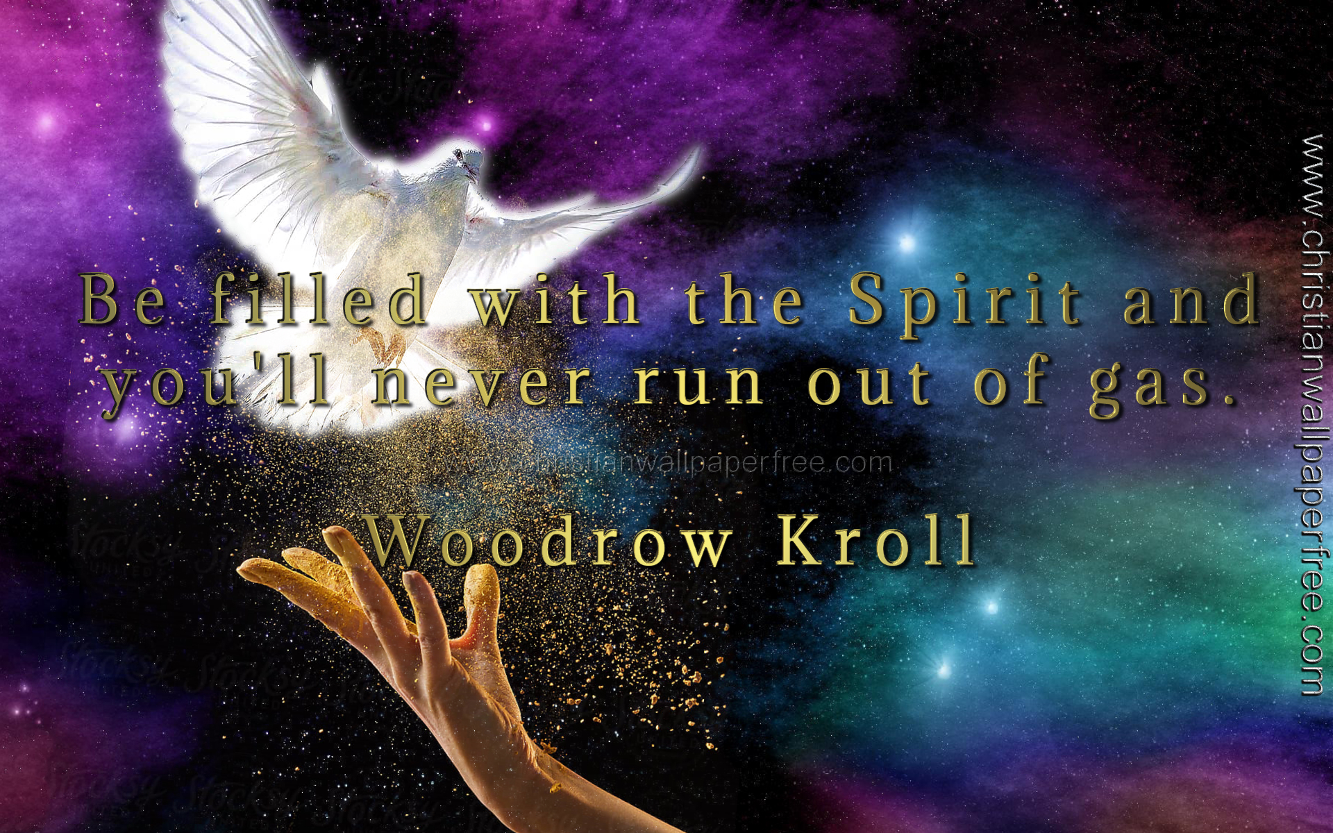 Be Filled Quote by Woodrow Kroll