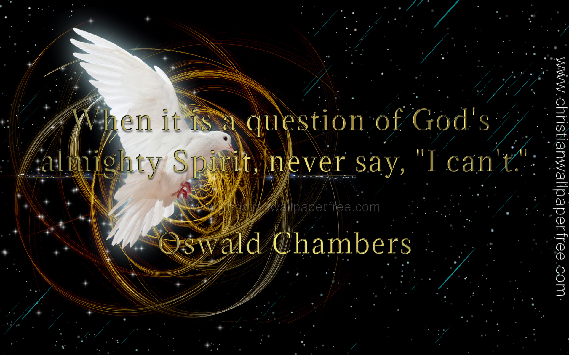 Gods Almighty Spirit Quote by Oswald Chambers