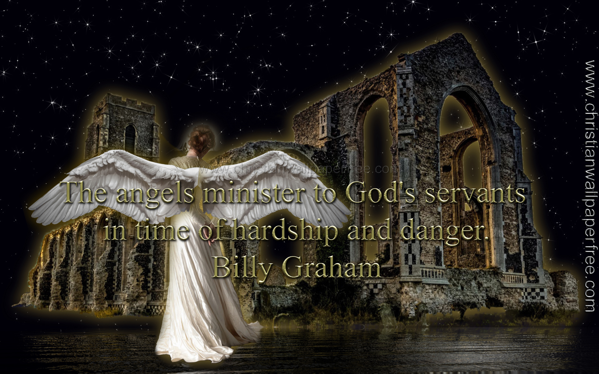 The Angels Minister Quote by Billy Graham