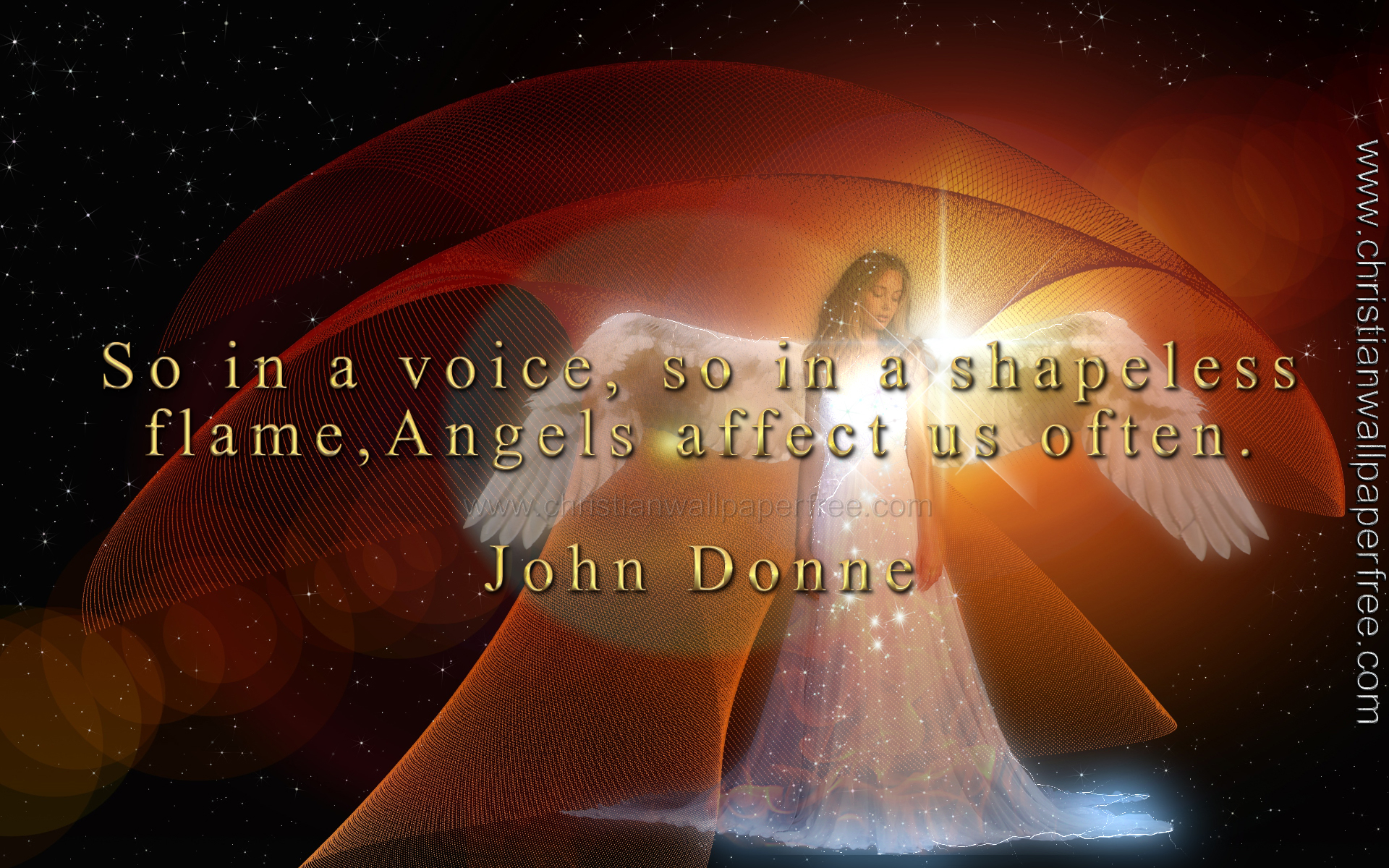 Angels Affect Us Quote by John Donne