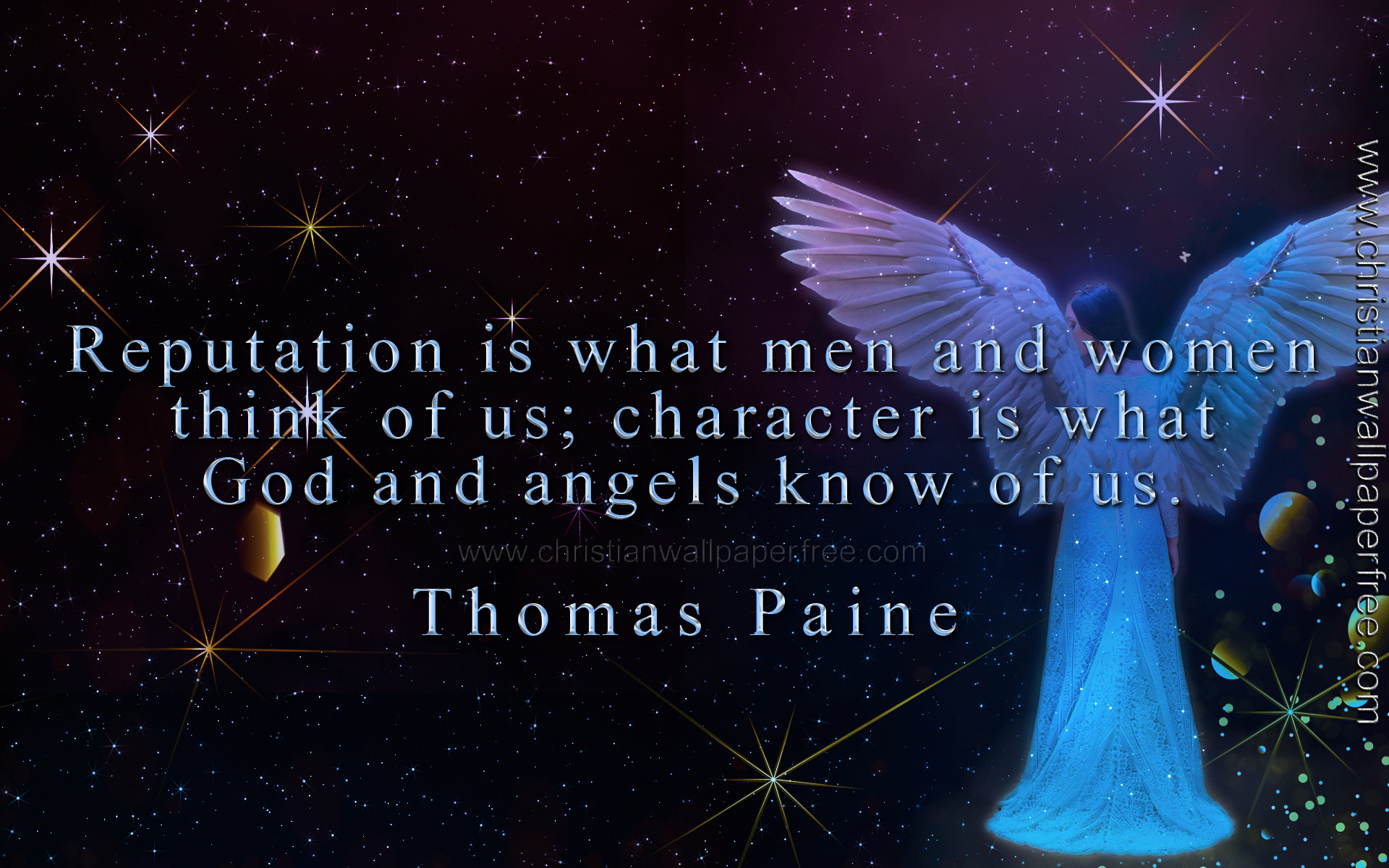 Reputation and Character Quote by Thomas Paine