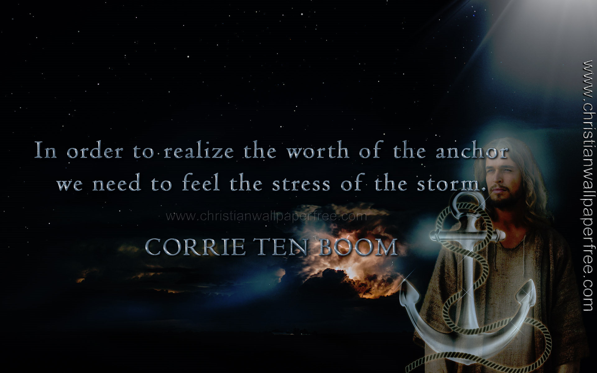 The Worth of the Anchor Quote by Corrie Ten Boom