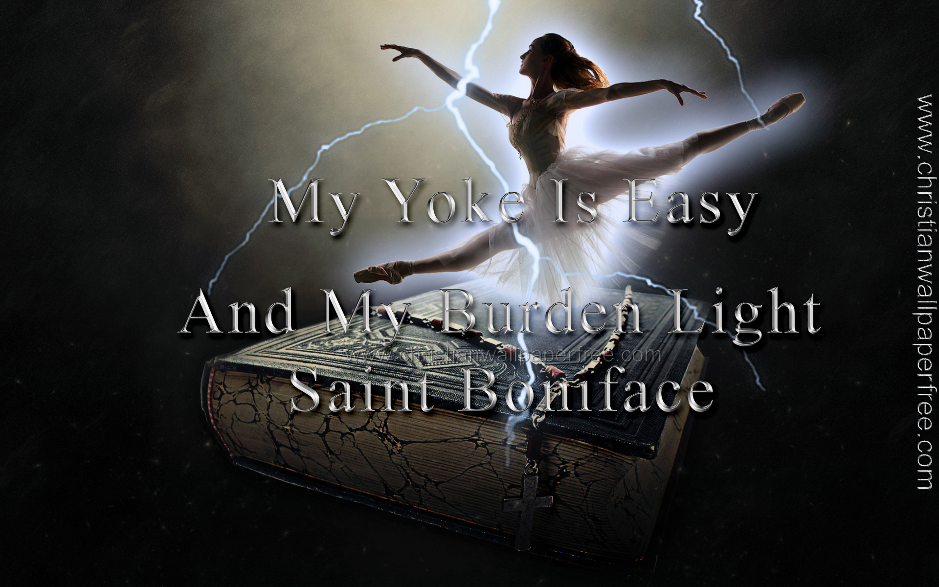 Easy Yoke Light Burden Quote by Saint Boniface