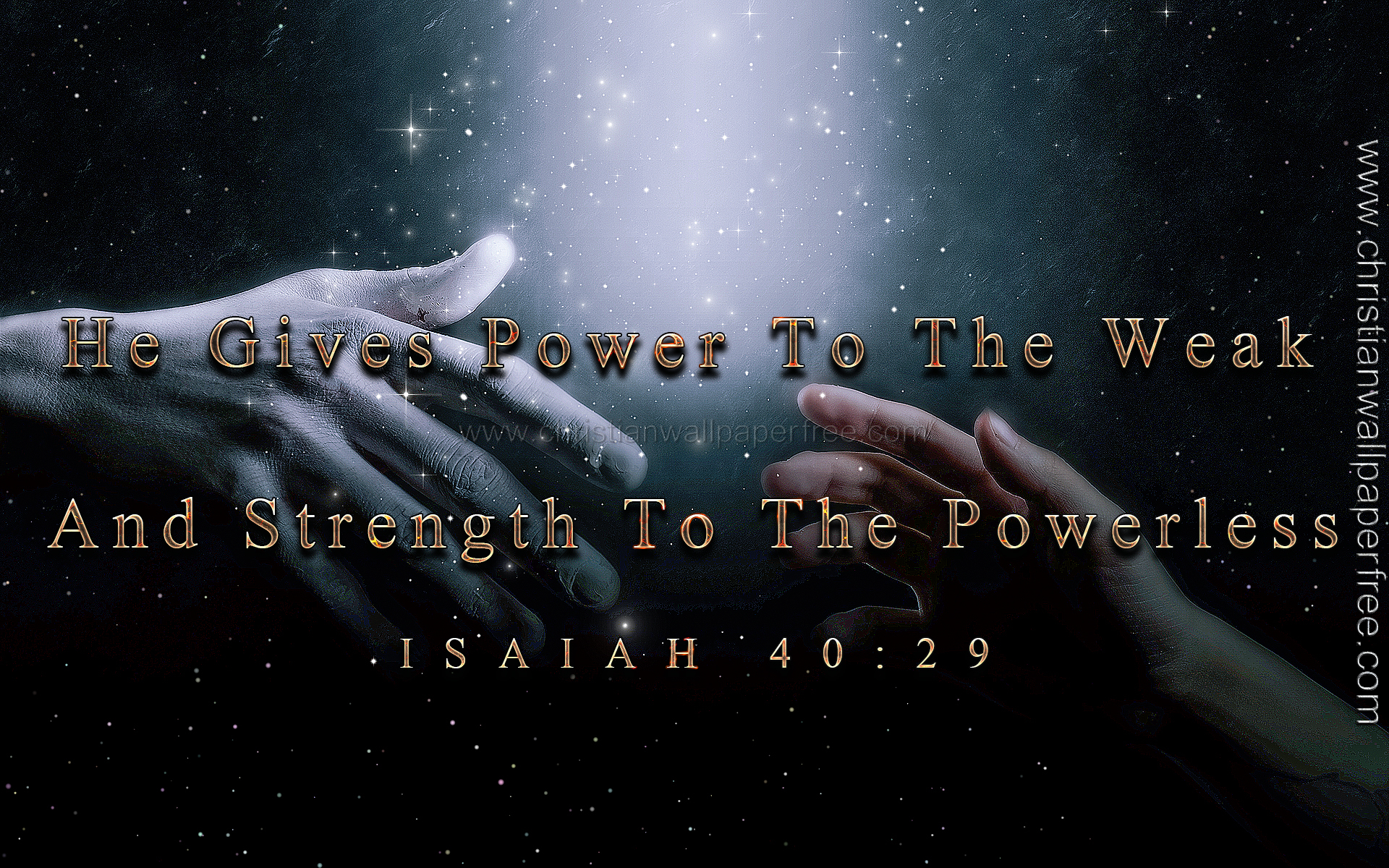 Power and Strength Isaiah 40 Verse 29