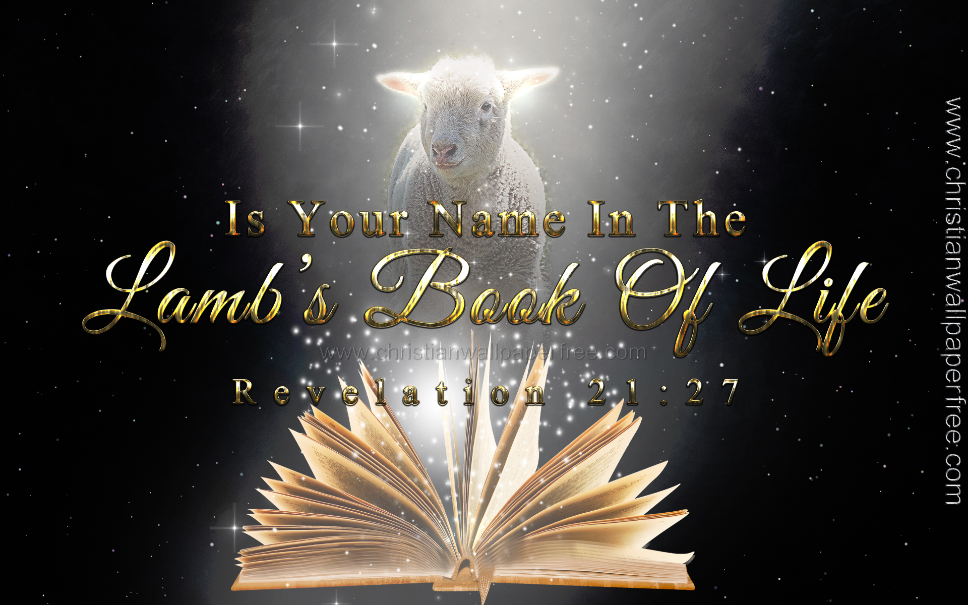 The Lambs Book of Life Revelation 21 Verse 27 - Christian Wallpaper Free