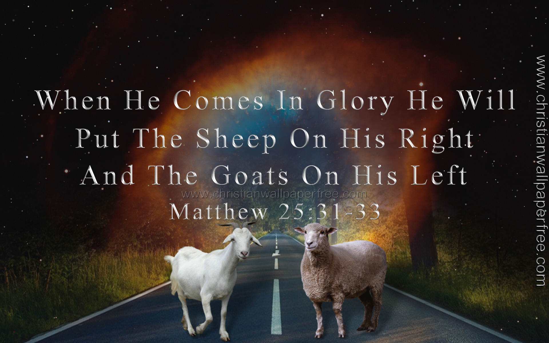 The Sheep and Goats Matthew 25 Verses 31-33