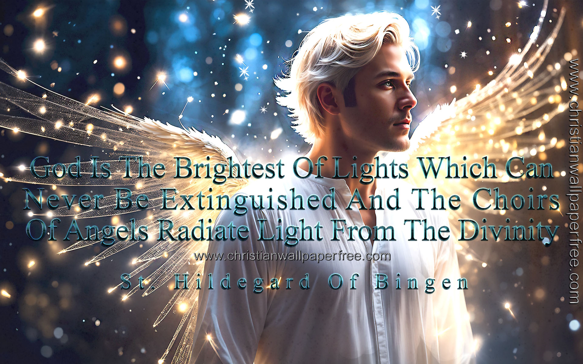 Angels Radiate Quote by St. Hildegard of Bingen