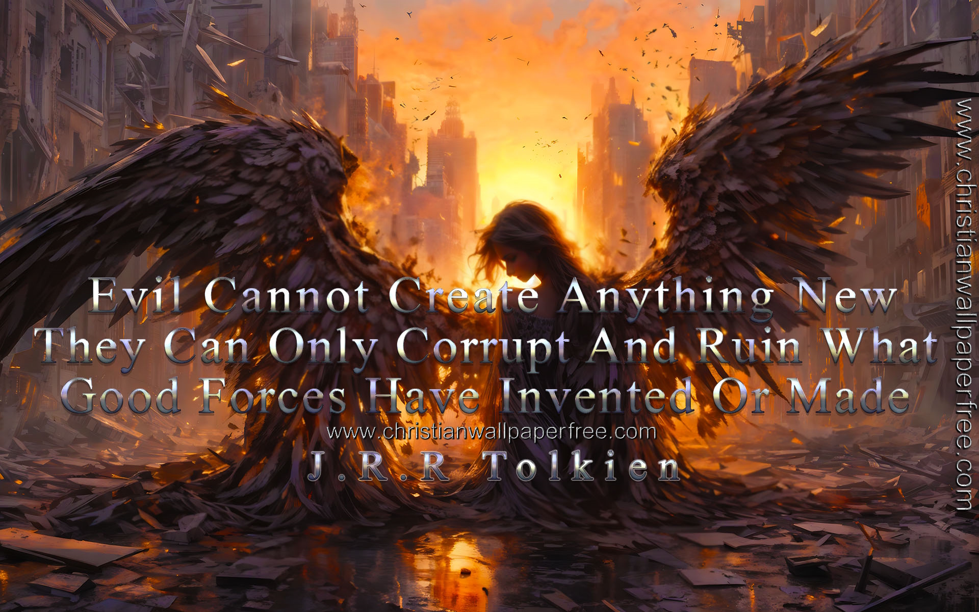 Evil Can Cannot Create Quote by JRR Tolkien