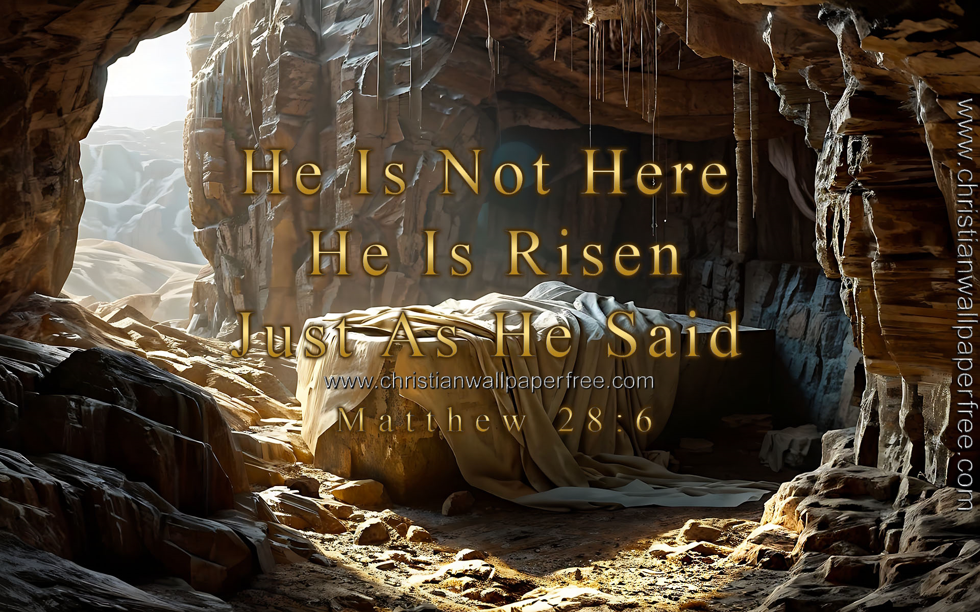 He Is Risen Matthew 28 Verse 6