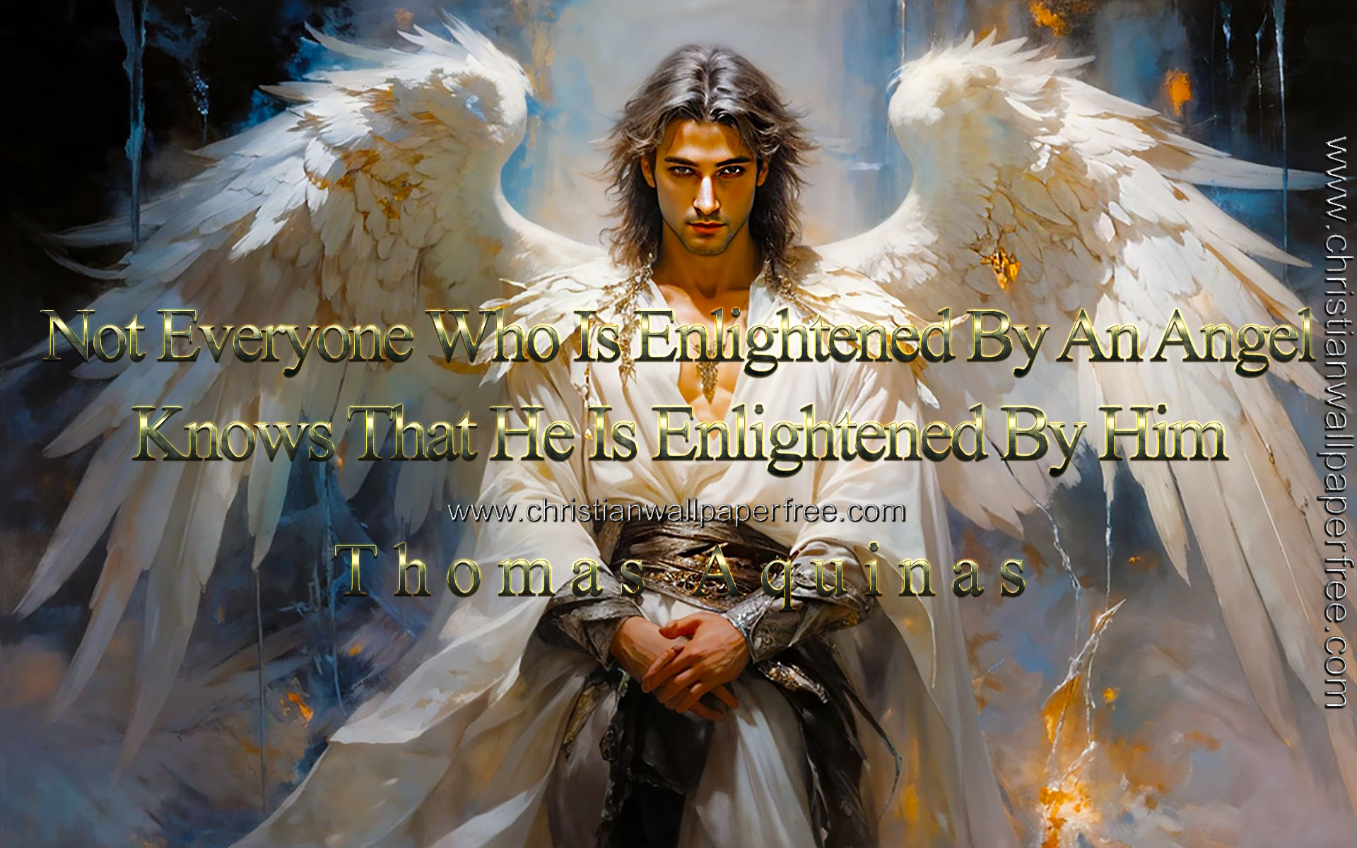 Enlightened by an Angel Quote by Thomas Aquinas