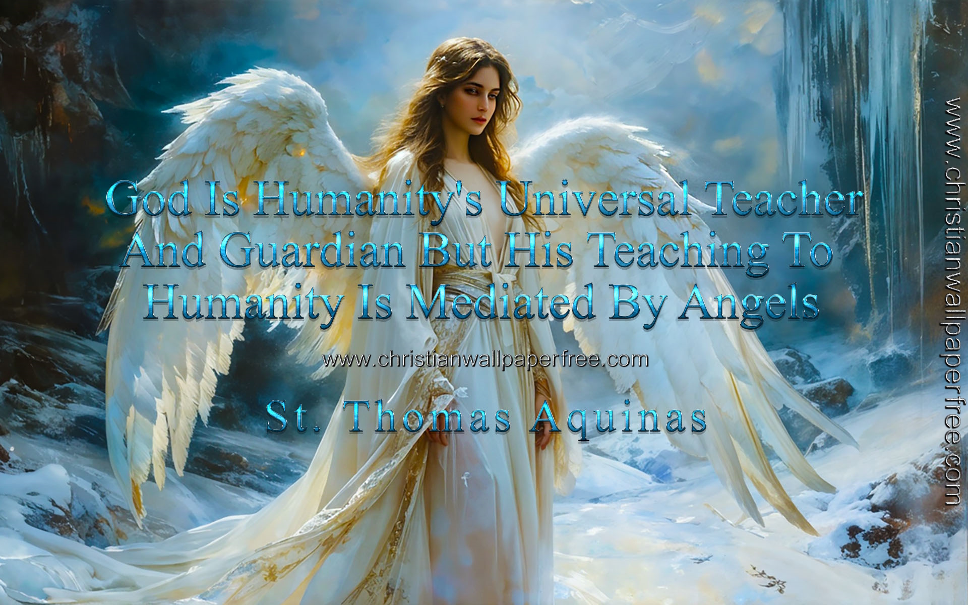 Mediated by Angels Quote by St. Thomas Aquinas