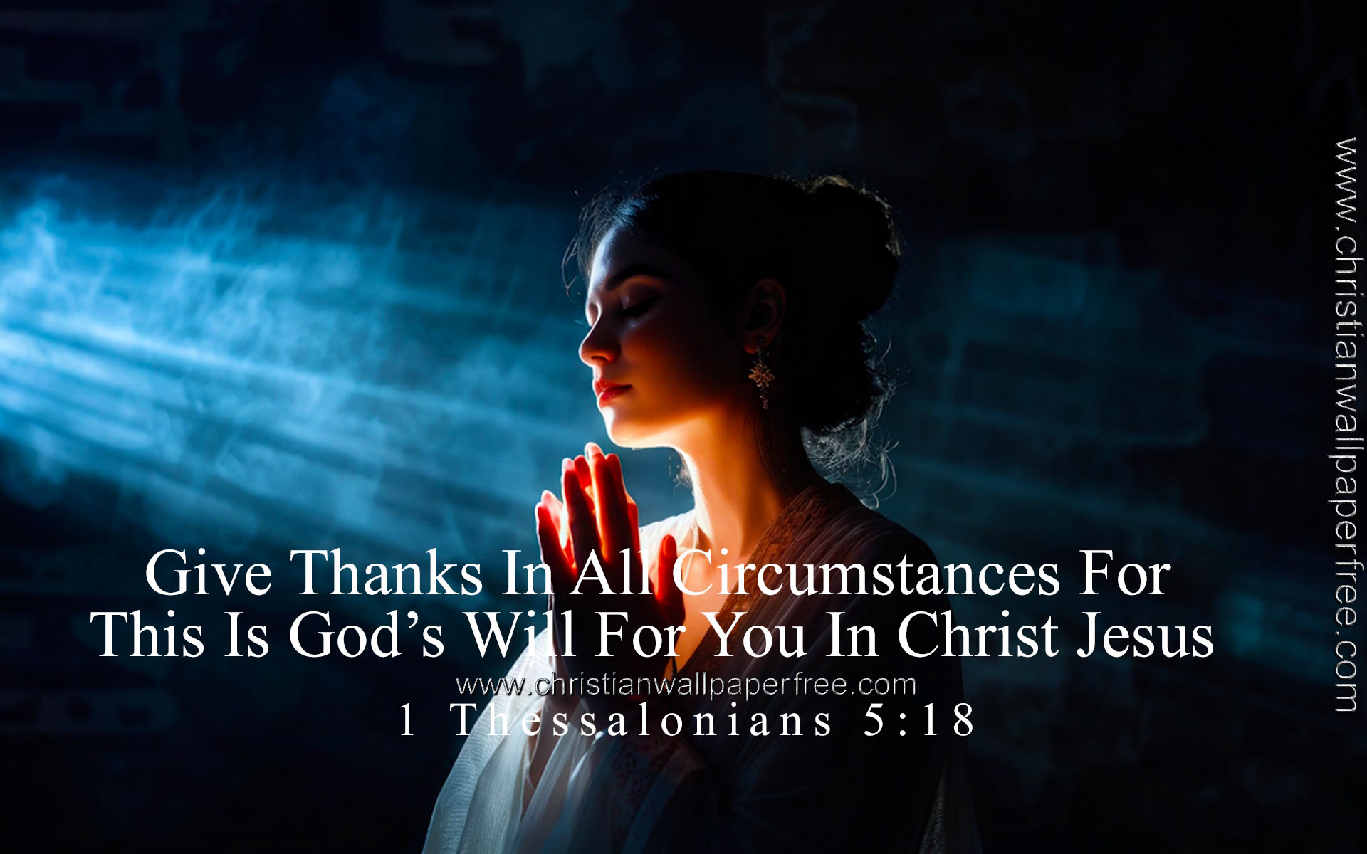 Gods Will 1 Thessalonians 5 Verse 18 - Christian Wallpaper Free