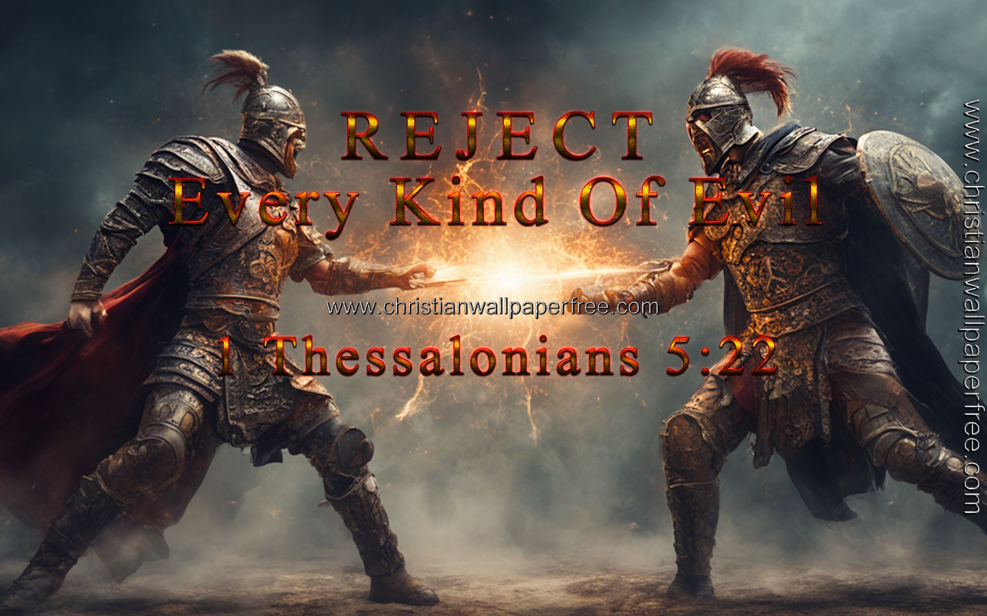 Reject Evil 1 Thessalonians 5 Verse 22