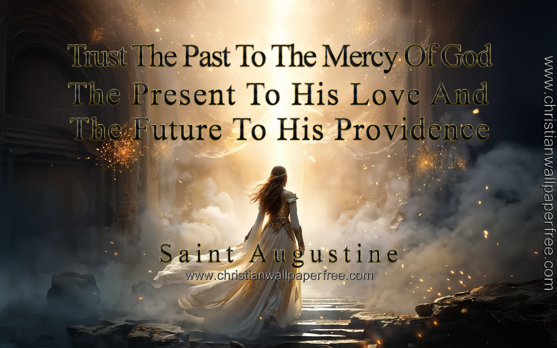 Trust God Quote by Saint Augustine