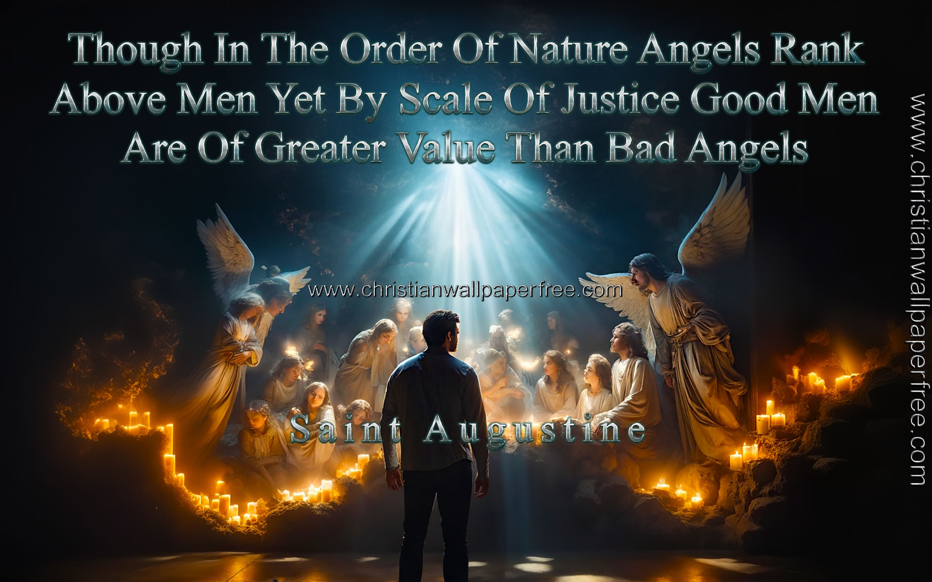 Angels Rank Quote by Saint Augustine