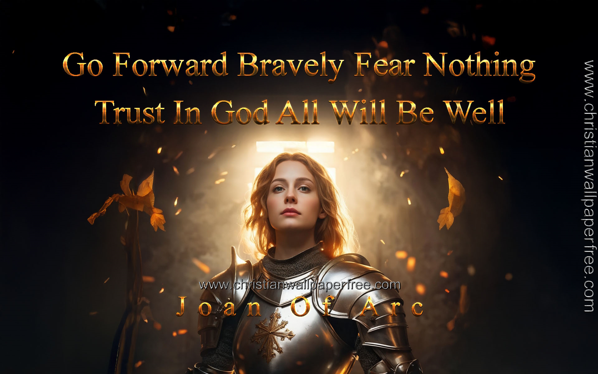 Trust In God Quote by Joan Of Arc