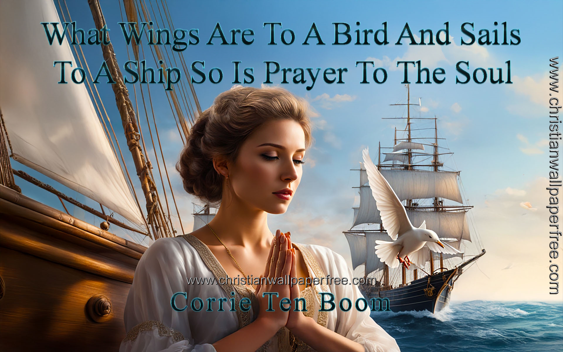 Wings Sails And Prayer Quote by Corrie Ten Boom