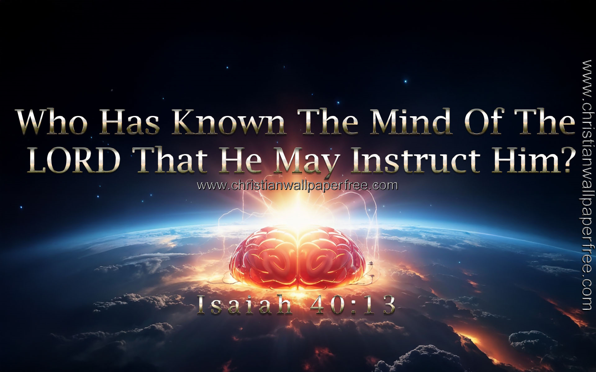 Mind Of The Lord Isaiah 40 Verse 13