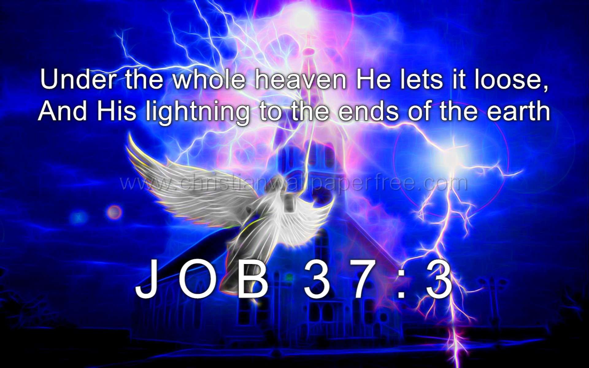 Job 37 Verse 3